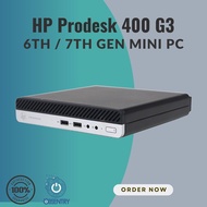 HP Prodesk 400 G3 6th Gen 7th Gen Mini PC Desktop i3 6th i5 6th i3 7th i5 7th gen For Office Use