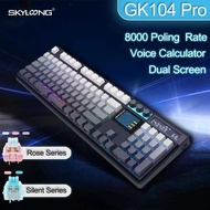 SKYLOONG Gk104 Aa Pro Full-Size 3-Mode Wireless Mechanical Keyboard With 3.0 Screen 3 Knobs Aa