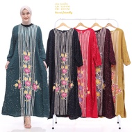 gamis batik terbaru gamis jumbo muat sampai bb 90an maxi dress daster jumbo busui friendly lengan pa