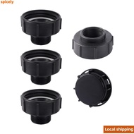 SPICELY IBC Ton Barrel Connector, Accessories Plastic IBC Tank Adapter,  IBC Fine Thread S60 Hose Co