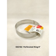 SN3182 8CM PERFORATED TART Ring - MOLD TART CAKERing