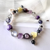 鋰雲母設計款 紫龍晶 紫水晶 堇青石 招財冷靜洞察能量