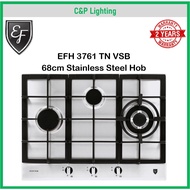 EF 68cm Stainless Steel 3 Burner Cooker Hob Gas Stove EFH 3761 TN VSB