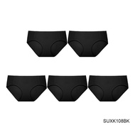 [แพ็ค 5 ชิ้น] Sabina กางเกงในซาบีน่า Seamless รุ่น Soft Collection รหัส SUXK108 สีดำ