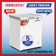 Berjaya Premium 130L Dual Chest Freezer BJY-CFSD100B-R6 (White) 5 Years Compressor warranty