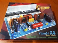 SUPER DRIVER YIROSHI X4 500WATT PROFESSIONAL POWER AMPLIFIER TR FINAL SANKEN