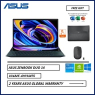 Asus ZenBook Duo 14 UX482E-GHY348TS 14'' FHD Touch Laptop Celestial Blue ( I5-1135G7, 16GB, 512GB SSD, MX450 2GB, W10, HS )