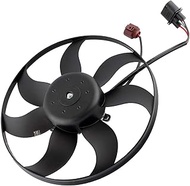 MYSMOT 1K0959455FJ Engine Radiator Cooling Fan with Control Module for Audi A3 Quattro 06-13 Volkswa
