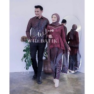 Kebaya Couple Set Pasangan Lelaki + Perempuan Baju Batik Modern Premium Suami Isteri Tunang Wedding 