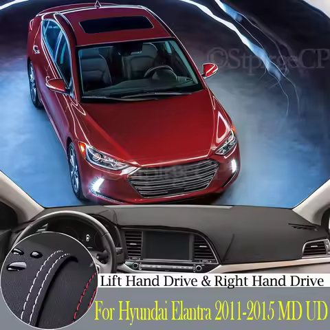 High-quality leather instrument panel protection pad and light-proof pad for Hyundai Elantra 2016-20