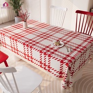 Red Tablecloth Lambskin Tablecloth Disposable Waterproof Oilproof pvc Table Mat Cloth 红色桌布pvc桌垫小羊皮桌布