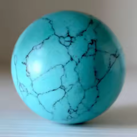 Raw Ore Turquoise Stone Mineral Stone Healing Ball Sphere Blue