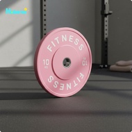 footful Shock Absorbing Rubber Bumper Plate Color Coded Colored Barbell Plate Easy Grip Rubber Weigh