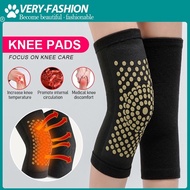 【NATA】 1 Pair Self-heating Tourmaline Magnetic Relief Pain Cotton Therapy Knee Pads Care Comfort Support Belt Knee Massager