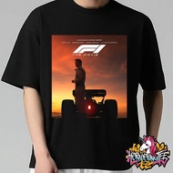 F1 The Movie T-Shirt Baju Kaos F1 Race Ready Team T-Shirt Cotton Short Sleeve Lelaki & Wanita Graphi