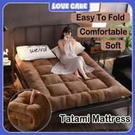 Tatami 10CM Thick Foldable Mattress Tatami Cashmere Mattress Topper Japanese Futon Single/Queen/King