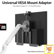 [iDS] Universal VESA Mount Adapter Convert Non VESA Monitor Arm Mounting VESA Mount Bracket 17-32 Inch Screen VESA