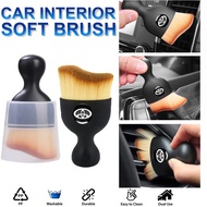 【with Brush Cover】Toytoa Car Interior Cleaning Soft Brush Car Dashboard Air Outlet Gap Accessories f