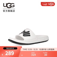 UGG 2022夏季新款男士休闲平底露趾logo凉鞋沙滩凉拖鞋 1129111 WHT | 白色 42 鞋内长：27CM