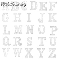 3D 26 Letter Alphabet LED Marquee Sign Light Indoor Wall Hanging Night Lamp