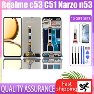 Original LCD For OPPO Realme C51 / C53 LCD Display Touch Screen Digitizer Assembly Replacement Narz 