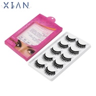 XIANEE Diamond Manga Lashes Fuffy Lashes fiber Women Beauty Glitter Thick Long Eye Lashes