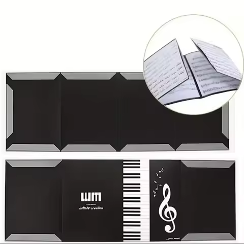 4 Pages Expand Music Folder A4 6 Pockets Music Storage Sheet Big Piano Score Folder Writing Modifica