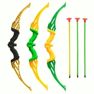 1pcs 42cm plastic kids bow catapult strip shooting Bow and arrow games toys