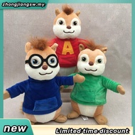 20cm 20th Century Movie Alvin and the Chipmunks Alvin Theodore Simon Plush Toys Doll Soft Stuffed Pi