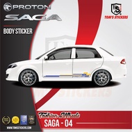 New proton saga body sticker