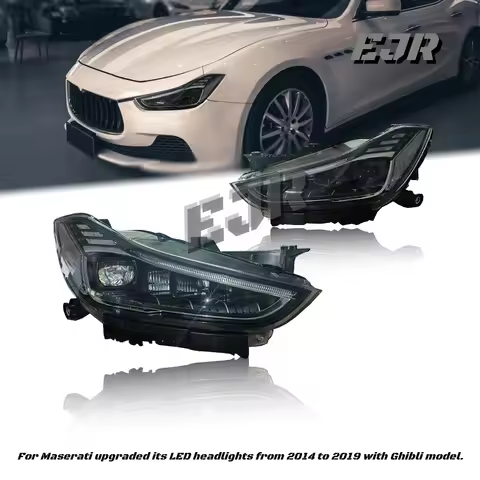 For Maserati Upgraded Its LED Headlights from 2014 to 2022 with Ghibli Model New Headlights - Plug a