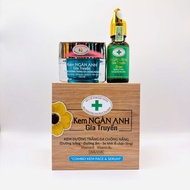 Combo cream + skin whitening serum - sunscreen Ngan Anh Gia Truyen VIP2 25g