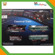 Mainan Kereta Rail King Gerbong Penumpang dan Barang 18 Pcs - 13 pcs Classic Train Track