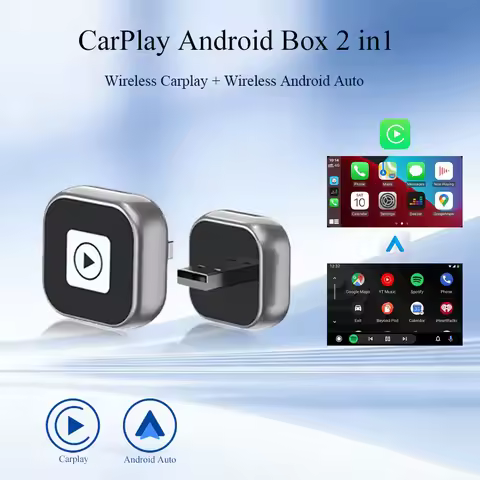 Gallop Sprite 2in1 Wired to Wireless CarPlay Adapter Android Auto Dongle Plug And Play Smart AI Box 