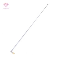 BTYB> 1Pc 37cm 5 Section Telescopic Stainless Steel AM FM Radio Universal Antenna New