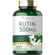 Carlyle Rutin Supplement 500mg | 200 Caplets | Vegetarian, Non-GMO, Gluten Free
