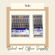 Pilot G-Tec C4 set of 10 colors & 5 colors
