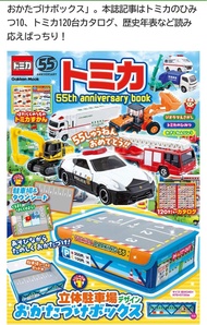 🤎日本雜誌系列🤎Tomica 55TH 圖鑑+車場造型儲物盒