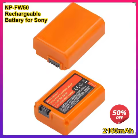 2160mAh NP-FW50 NPFW50 Rechargeable Battery for Sony A6000 A6400 A6500 A6300 A7 A7II A7RII A7SII A7S
