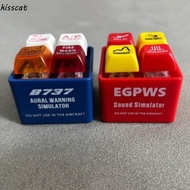 KISSCAT EGPWS Warning Simulator, 737 Airbus Aircraft Route Pilot Keychain, Portable Sound Effects Pe