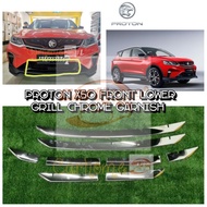 Proton X50 front lower grill chrome garnish (8pcs) x-50 accessories *ready stock* x 50