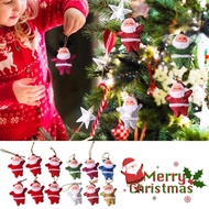 Santa Ornaments for Christmas Tree 6PCS Adorable Santa Claus Dolls Pendants Small Santa Claus Christ
