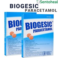 Biogesic Paracetamol (Panadol) 500mg 20 tablets x 2 packs - Headache/ Body Ache/ Fever/ Pains