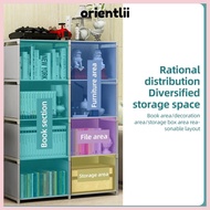 ORIENTLIIY 8 Cube Storage, Vertical Freestanding 5-Tier Book Shelf, Book Organize Multifunctional Sp