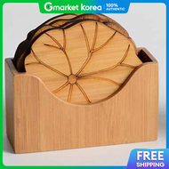 Pretty Coaster Bamboo Coaster Set Tea Coaster