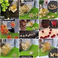 1 Tube (contents 20) PEARL BUN SKEWERS UK 6mm V 0007