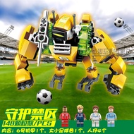 Enlightenment Building Blocks Transforming Robot Boy Century Football Children Assembling Toys 6-8-1