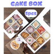 [LIL BAKER] TART BOX CAKE PUFF EGG TART BOX 9 PARTITION WITH RIBBON
