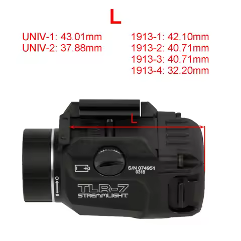 Streamlight TLR Tactical TLR-7 TLR-1HL Scout Light Airsoft Light Strobe Flashlight Lanterna Torch Fo