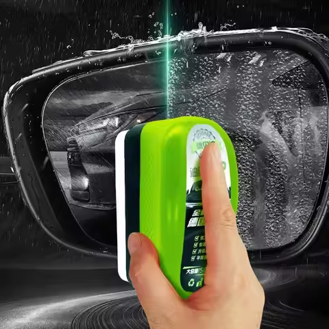Car Glass Oil Film Remover Automotive Glass Sponge Cleaning Brush Front Inner Windshield Glass Oil F